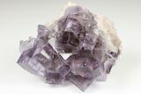Purple Cubic Fluorite With Fluorescent Phantoms - Cave-In-Rock #191998-2